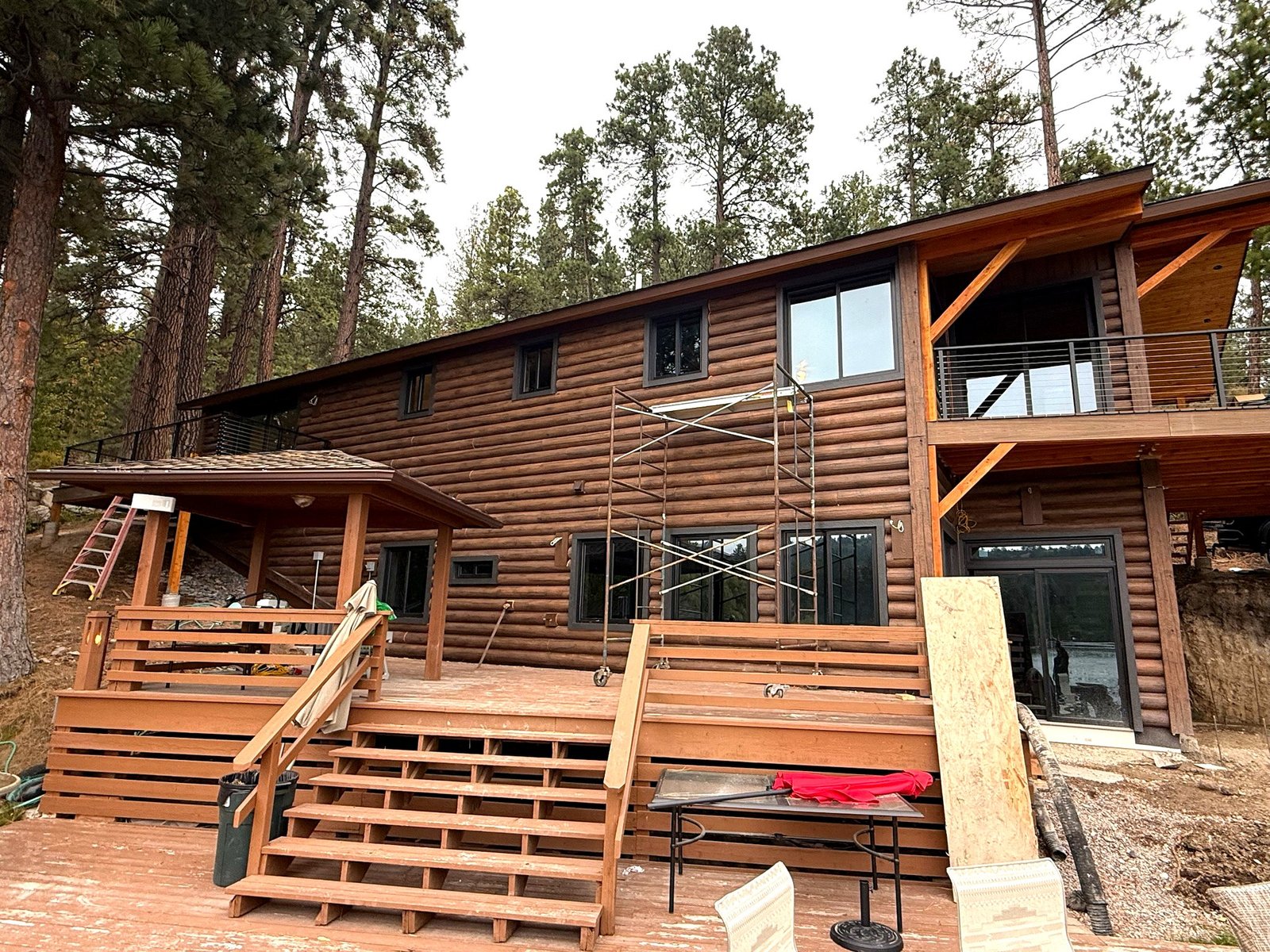 Flathead Lake and mountain views from Eagle's Bluff Lakeside House