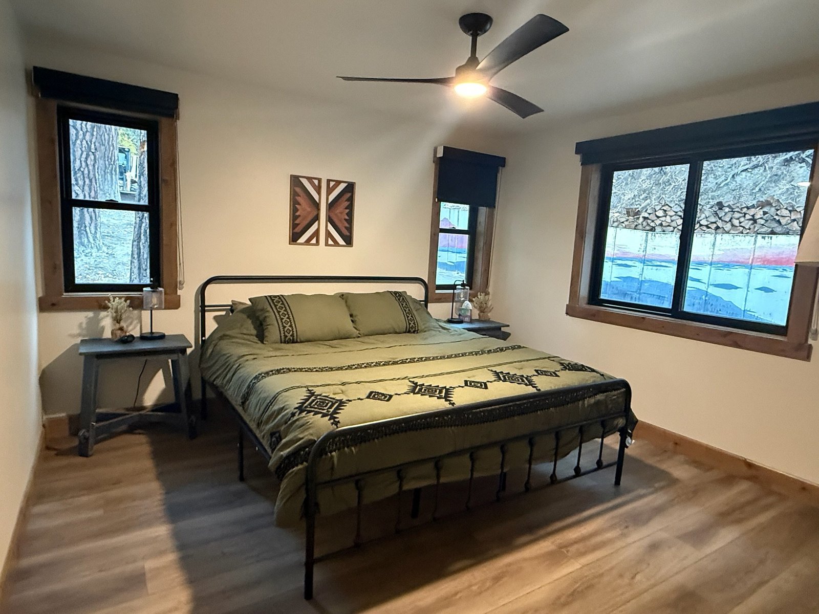 Renovated interior of Eagle's Bluff Lakeside House — Flathead Lake vacation rental